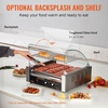image:imageVEVOR Hot Dog Roller 7 Rollers 18 Hot Dogs Capacity 1050W Stainless Sausage Grill Cooker Machine with Dual Temp Control Glass Hood Acrylic Cover Bun Warmer Shelf Removable Oil Drip Tray ETL Certified  Stainless Machine with Dual Temp Control Glass Hood Acrylic Cover Bun Warmer Shelf Removable Oil Drip Tray ETL Certified11 Roller