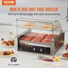 image:imageVEVOR Hot Dog Roller 7 Rollers 18 Hot Dogs Capacity 1050W Stainless Sausage Grill Cooker Machine with Dual Temp Control Glass Hood Acrylic Cover Bun Warmer Shelf Removable Oil Drip Tray ETL Certified  Stainless Machine with Dual Temp Control Glass Hood Acrylic Cover Bun Warmer Shelf Removable Oil Drip Tray ETL Certified11 Roller