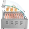 image:imageVEVOR Hot Dog Roller 7 Rollers 18 Hot Dogs Capacity 1050W Stainless Sausage Grill Cooker Machine with Dual Temp Control Glass Hood Acrylic Cover Bun Warmer Shelf Removable Oil Drip Tray ETL Certified  Stainless Machine with Dual Temp Control Glass Hood Acrylic Cover Bun Warmer Shelf Removable Oil Drip Tray ETL Certified11 Roller