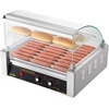 image:imageVEVOR Hot Dog Roller 7 Rollers 18 Hot Dogs Capacity 1050W Stainless Sausage Grill Cooker Machine with Dual Temp Control Glass Hood Acrylic Cover Bun Warmer Shelf Removable Oil Drip Tray ETL Certified  Stainless Machine with Dual Temp Control Glass Hood Acrylic Cover Bun Warmer Shelf Removable Oil Drip Tray ETL Certified11 Roller