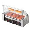 image:imageVEVOR Hot Dog Roller 7 Rollers 18 Hot Dogs Capacity 1050W Stainless Sausage Grill Cooker Machine with Dual Temp Control Glass Hood Acrylic Cover Bun Warmer Shelf Removable Oil Drip Tray ETL Certified  Stainless Machine with Dual Temp Control Glass Hood Acrylic Cover Bun Warmer Shelf Removable Oil Drip Tray ETL Certified5 RollersCover