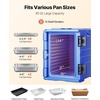 image:imageVEVOR Insulated Food Pan Carrier 95 Qt NonElectrical Food Warmer with Wheel amp 304 Stainless Steel Latch LLDPE Stackable Hot Box for Various Pan SizesNOT Included Fit Catering BBQ EventBlack95 Qt