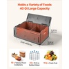 image:imageVEVOR Insulated Food Pan Carrier 95 Qt NonElectrical Food Warmer with Wheel amp 304 Stainless Steel Latch LLDPE Stackable Hot Box for Various Pan SizesNOT Included Fit Catering BBQ EventBlack40QT