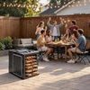 image:imageVEVOR Insulated Food Pan Carrier 95 Qt NonElectrical Food Warmer with Wheel amp 304 Stainless Steel Latch LLDPE Stackable Hot Box for Various Pan SizesNOT Included Fit Catering BBQ EventBlack82QT