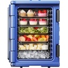 image:imageVEVOR Insulated Food Pan Carrier 95 Qt NonElectrical Food Warmer with Wheel amp 304 Stainless Steel Latch LLDPE Stackable Hot Box for Various Pan SizesNOT Included Fit Catering BBQ EventBlack95 Qt