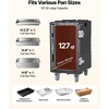 image:imageVEVOR Insulated Food Pan Carrier 95 Qt NonElectrical Food Warmer with Wheel amp 304 Stainless Steel Latch LLDPE Stackable Hot Box for Various Pan SizesNOT Included Fit Catering BBQ EventBlack256 x 177 x 305 in