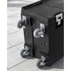 image:imageVEVOR Insulated Food Pan Carrier 95 Qt NonElectrical Food Warmer with Wheel amp 304 Stainless Steel Latch LLDPE Stackable Hot Box for Various Pan SizesNOT Included Fit Catering BBQ EventBlack5 Inch