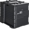 image:imageVEVOR Insulated Food Pan Carrier 95 Qt NonElectrical Food Warmer with Wheel amp 304 Stainless Steel Latch LLDPE Stackable Hot Box for Various Pan SizesNOT Included Fit Catering BBQ EventBlack82QT