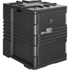 image:imageVEVOR Insulated Food Pan Carrier 95 Qt NonElectrical Food Warmer with Wheel amp 304 Stainless Steel Latch LLDPE Stackable Hot Box for Various Pan SizesNOT Included Fit Catering BBQ EventBlack256 x 177 x 244 in