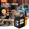 image:imageVEVOR Jewelry Press 75mm Width 3in1 Functionality Gear Ratio 12 Adjustable 00365mm Press Thickness Ideal for Crafting Metal Jewelry Sheets Squares Wires and SemicirclesBlack