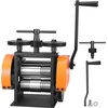 image:imageVEVOR Jewelry Press 75mm Width 3in1 Functionality Gear Ratio 12 Adjustable 00365mm Press Thickness Ideal for Crafting Metal Jewelry Sheets Squares Wires and SemicirclesBlack