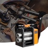 image:imageVEVOR Jewelry Press 75mm Width 3in1 Functionality Gear Ratio 12 Adjustable 00365mm Press Thickness Ideal for Crafting Metal Jewelry Sheets Squares Wires and SemicirclesBlack