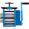 image:imageVEVOR Jewelry Press 75mm Width 3in1 Functionality Gear Ratio 12 Adjustable 00365mm Press Thickness Ideal for Crafting Metal Jewelry Sheets Squares Wires and SemicirclesBlue