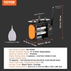 image:imageVEVOR Jewelry Press 75mm Width 3in1 Functionality Gear Ratio 12 Adjustable 00365mm Press Thickness Ideal for Crafting Metal Jewelry Sheets Squares Wires and SemicirclesBlack