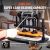 image:imageVEVOR Leather Cutting Machine 102 x 47 in Embossing Plate Manual Die Cutter 047 in Pressure Stroke Leather Embossing Machine Dual Guide Shafts Die Cut Machine for Various of MaterialsBlack