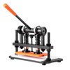 image:imageVEVOR Leather Cutting Machine 102 x 47 in Embossing Plate Manual Die Cutter 047 in Pressure Stroke Leather Embossing Machine Dual Guide Shafts Die Cut Machine for Various of MaterialsBlack