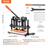 image:imageVEVOR Leather Cutting Machine 102 x 47 in Embossing Plate Manual Die Cutter 047 in Pressure Stroke Leather Embossing Machine Dual Guide Shafts Die Cut Machine for Various of MaterialsBlack