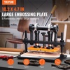 image:imageVEVOR Leather Cutting Machine 102 x 47 in Embossing Plate Manual Die Cutter 047 in Pressure Stroke Leather Embossing Machine Dual Guide Shafts Die Cut Machine for Various of MaterialsBlack