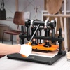 image:imageVEVOR Leather Cutting Machine 142 x 102 in Embossing Plate Manual Die Cutter 047 in Pressure Stroke Leather Embossing Machine Dual Guide Shafts Die Cut Machine for Various of Materials28x14 cm