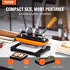 image:imageVEVOR Leather Cutting Machine 142 x 102 in Embossing Plate Manual Die Cutter 047 in Pressure Stroke Leather Embossing Machine Dual Guide Shafts Die Cut Machine for Various of Materials18x10 cm