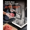 image:imageVEVOR Manual Sausage Stuffer 11 LBS  5 L Vertical Meat Stuffer DualSpeed Sausage Casing Meat Filling Machine Stainless Steel Heavy Duty Filler with 5 Stuffing Tubes for Commercial amp Home Use