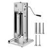 image:imageVEVOR Manual Sausage Stuffer 11 LBS  5 L Vertical Meat Stuffer DualSpeed Sausage Casing Meat Filling Machine Stainless Steel Heavy Duty Filler with 5 Stuffing Tubes for Commercial amp Home Use