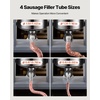 image:imageVEVOR Manual Sausage Stuffer 11 LBS  5 L Vertical Meat Stuffer Heavy Duty Sausage Casing Meat Stuffing Machine DualSpeed Stainless Steel Filler with 5 Filling Tubes for Commercial and Home Use10L22LBS