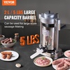image:imageVEVOR Manual Sausage Stuffer 11 LBS  5 L Vertical Meat Stuffer Heavy Duty Sausage Casing Meat Stuffing Machine DualSpeed Stainless Steel Filler with 5 Filling Tubes for Commercial and Home Use2 L  5 LBS