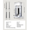 image:imageVEVOR Manual Sausage Stuffer 11 LBS  5 L Vertical Meat Stuffer Heavy Duty Sausage Casing Meat Stuffing Machine DualSpeed Stainless Steel Filler with 5 Filling Tubes for Commercial and Home Use10L22LBS