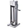image:imageVEVOR Manual Sausage Stuffer 11 LBS  5 L Vertical Meat Stuffer Heavy Duty Sausage Casing Meat Stuffing Machine DualSpeed Stainless Steel Filler with 5 Filling Tubes for Commercial and Home Use7 L  15 LBS