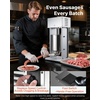 image:imageVEVOR Manual Sausage Stuffer 11 LBS  5 L Vertical Meat Stuffer Heavy Duty Sausage Casing Meat Stuffing Machine DualSpeed Stainless Steel Filler with 5 Filling Tubes for Commercial and Home Use10L22LBS