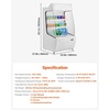 image:imageVEVOR Open Air Merchandiser 2Tier Shelving Commercial Refrigerator Grab and Go Display Cooler Refrigerator with Air Curtain LED Advertising Light Fits for Restaurants Stores Office 127cuft