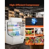 image:imageVEVOR Open Air Merchandiser 2Tier Shelving Commercial Refrigerator Grab and Go Display Cooler Refrigerator with Air Curtain LED Advertising Light Fits for Restaurants Stores Office 127cuft