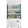 image:imageVEVOR Open Air Merchandiser 2Tier Shelving Commercial Refrigerator Grab and Go Display Cooler Refrigerator with Air Curtain LED Advertising Light Fits for Restaurants Stores Office 127cuft