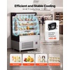 image:imageVEVOR Open Air Merchandiser 46 cu ft Shelving Commercial Refrigerator Grab and Go Fan Cooling Display Cooler with LED Lighting Night Curtain Horizontal for Restaurants Stores Office54 cuft