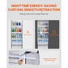 image:imageVEVOR Open Air Merchandiser 46 cu ft Shelving Commercial Refrigerator Grab and Go Fan Cooling Display Cooler with LED Lighting Night Curtain Horizontal for Restaurants Stores Office78 cuft