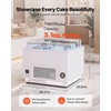 image:imageVEVOR Open Air Merchandiser 46 cu ft Shelving Commercial Refrigerator Grab and Go Fan Cooling Display Cooler with LED Lighting Night Curtain Horizontal for Restaurants Stores Office31 cuft