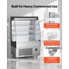 image:imageVEVOR Open Air Merchandiser 46 cu ft Shelving Commercial Refrigerator Grab and Go Fan Cooling Display Cooler with LED Lighting Night Curtain Horizontal for Restaurants Stores Office54 cuft