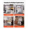 image:imageVEVOR Open Air Merchandiser 46 cu ft Shelving Commercial Refrigerator Grab and Go Fan Cooling Display Cooler with LED Lighting Night Curtain Horizontal for Restaurants Stores Office54 cuft