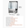 image:imageVEVOR Open Air Merchandiser 46 cu ft Shelving Commercial Refrigerator Grab and Go Fan Cooling Display Cooler with LED Lighting Night Curtain Horizontal for Restaurants Stores Office54 cuft