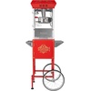 image:imageVEVOR Popcorn Machine 8oz Stainless Steel Kettle 800W Commercial Countertop Popcorn Maker 48 Cups per Batch Theater Style Popper with 2Button Control Glass Wall PC Door 1 Scoop 3 Spoons RedRed