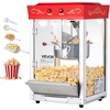 image:imageVEVOR Popcorn Machine 8oz Stainless Steel Kettle 800W Commercial Countertop Popcorn Maker 48 Cups per Batch Theater Style Popper with 2Button Control Glass Wall PC Door 1 Scoop 3 Spoons RedRed