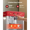 image:imageVEVOR Popcorn Machine 8oz Stainless Steel Kettle 800W Commercial Countertop Popcorn Maker 48 Cups per Batch Theater Style Popper with 2Button Control Glass Wall PC Door 1 Scoop 3 Spoons RedRed with cart