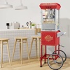 image:imageVEVOR Popcorn Machine 8oz Stainless Steel Kettle 800W Commercial Countertop Popcorn Maker 48 Cups per Batch Theater Style Popper with 2Button Control Glass Wall PC Door 1 Scoop 3 Spoons RedRed