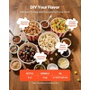 image:imageVEVOR Popcorn Machine 8oz Stainless Steel Kettle 800W Commercial Countertop Popcorn Maker 48 Cups per Batch Theater Style Popper with 2Button Control Glass Wall PC Door 1 Scoop 3 Spoons RedRed with cart