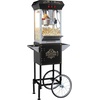 image:imageVEVOR Popcorn Maker 850W Popcorn Popper Machine 8 Oz Kettle Makes 48 Cups per Batch Countertop Popcorn Maker with Tempered Glass Includes 4 Scoops Movie Theater Style Black8OZ with Cart