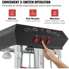 image:imageVEVOR Popcorn Maker 850W Popcorn Popper Machine 8 Oz Kettle Makes 48 Cups per Batch Countertop Popcorn Maker with Tempered Glass Includes 4 Scoops Movie Theater Style Black8OZ with Cart