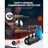 image:imageVEVOR Portable 2 Burner Propane Forge 2600F Metal and Knife Blacksmithing Forges Large Capacity Farrier Forging Tools and Equipment Complete Mini Forge KitBlack