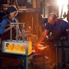 image:imageVEVOR Portable 2 Burner Propane Forge 2600F Metal and Knife Blacksmithing Forges Large Capacity Farrier Forging Tools and Equipment Complete Mini Forge KitSilver