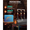 image:imageVEVOR Portable 2 Burner Propane Forge 2600F Metal and Knife Blacksmithing Forges Large Capacity Farrier Forging Tools and Equipment Complete Mini Forge KitBlack